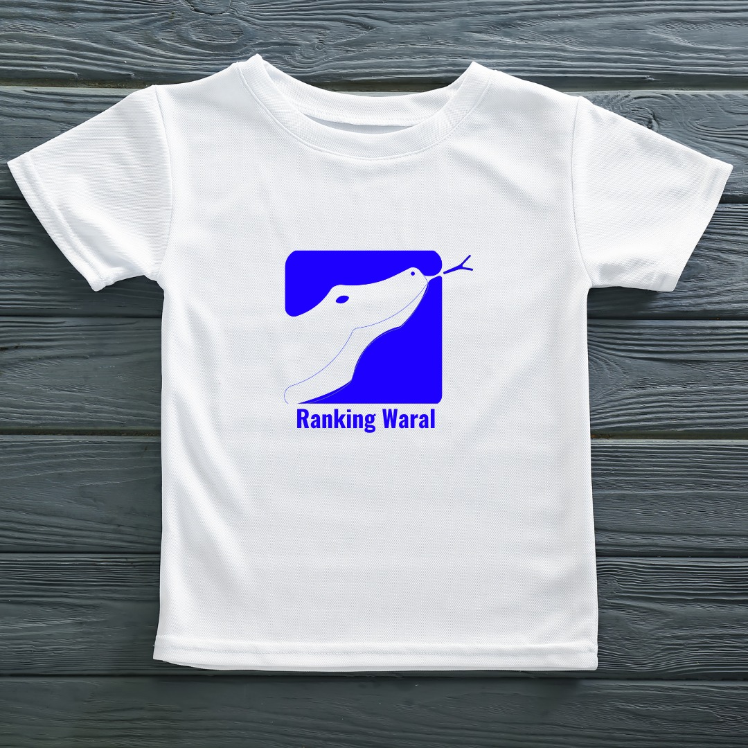 Ranking Waral Blue on White T-Shirt