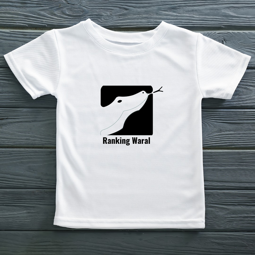 Ranking Waral Black on White T-Shirt